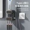 R24-RA-958 Wall-mounted lazy person electric toothpaste sensor toothbrush rack automatic sensing toothpaste squeezing magic tool Specification image